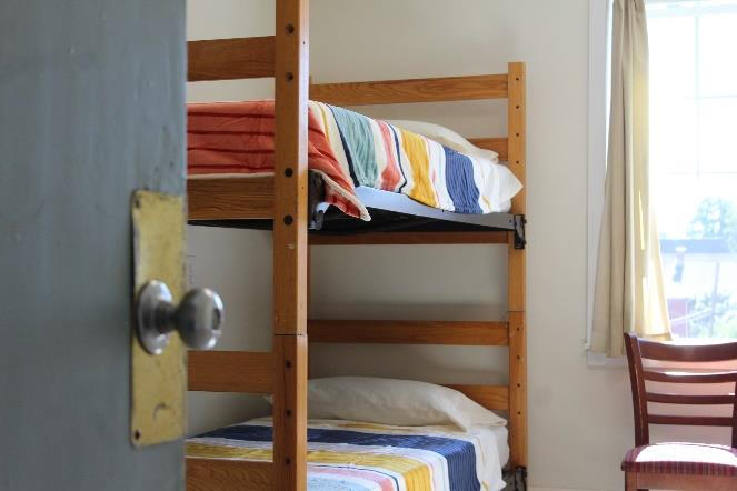 Images of similar accommodations set up at Eastern Nazarene College