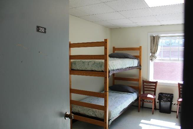 *Images of similar accommodations set up at Eastern Nazarene College